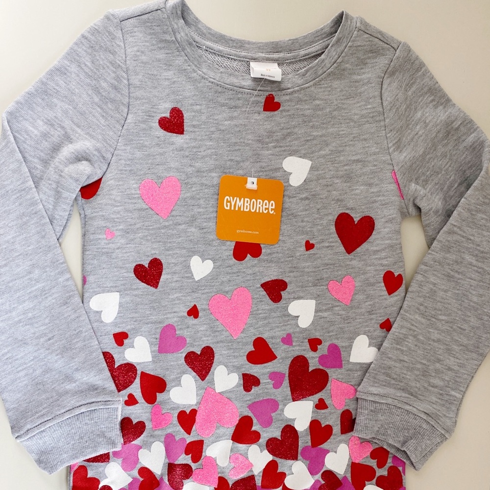 Gymboree embellished with hearts sweatshirt